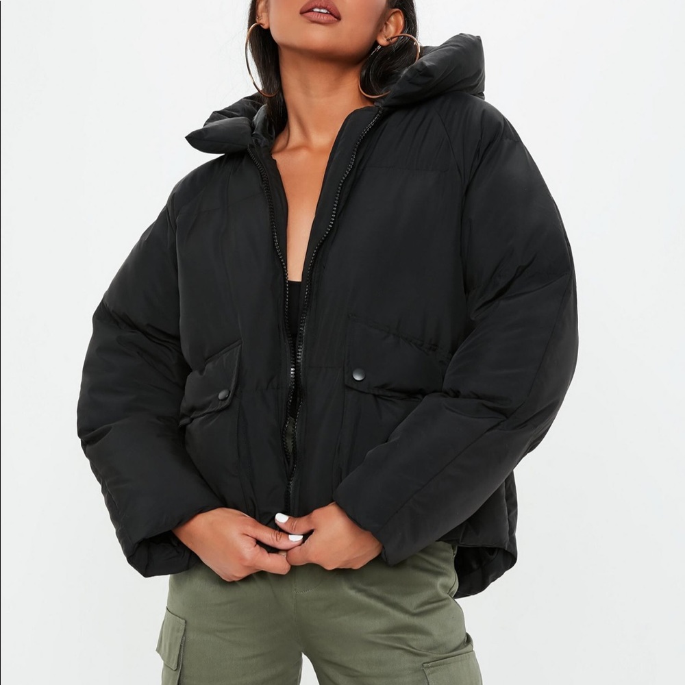 Missguided oversized puffer jacket.